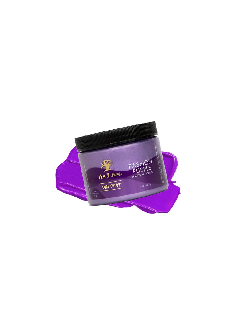 As I Am جل تجعيد الشعر باللون الأرجواني من CURL COLOR PASSION 6 أونصة - Image 2