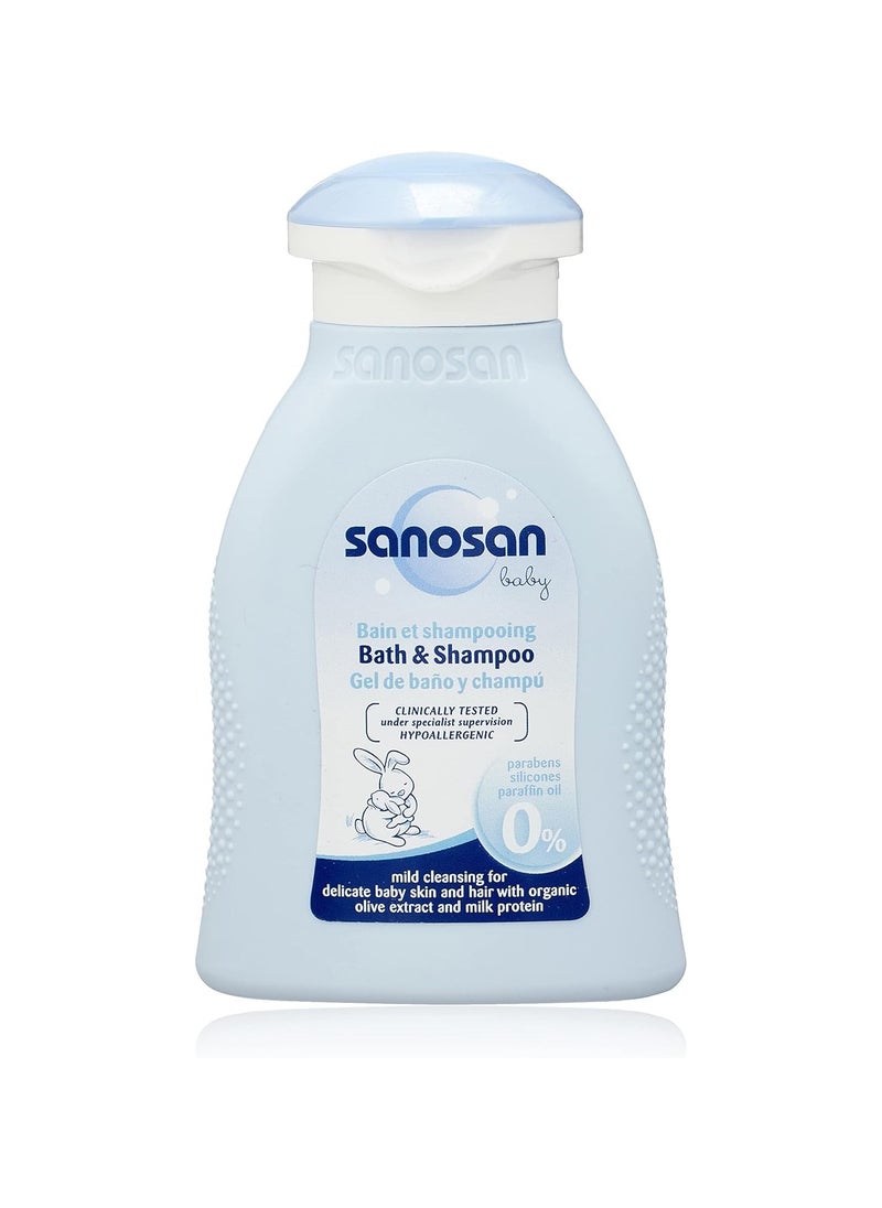 sanosan Baby Bath & Shampoo 100ml  - Image 1