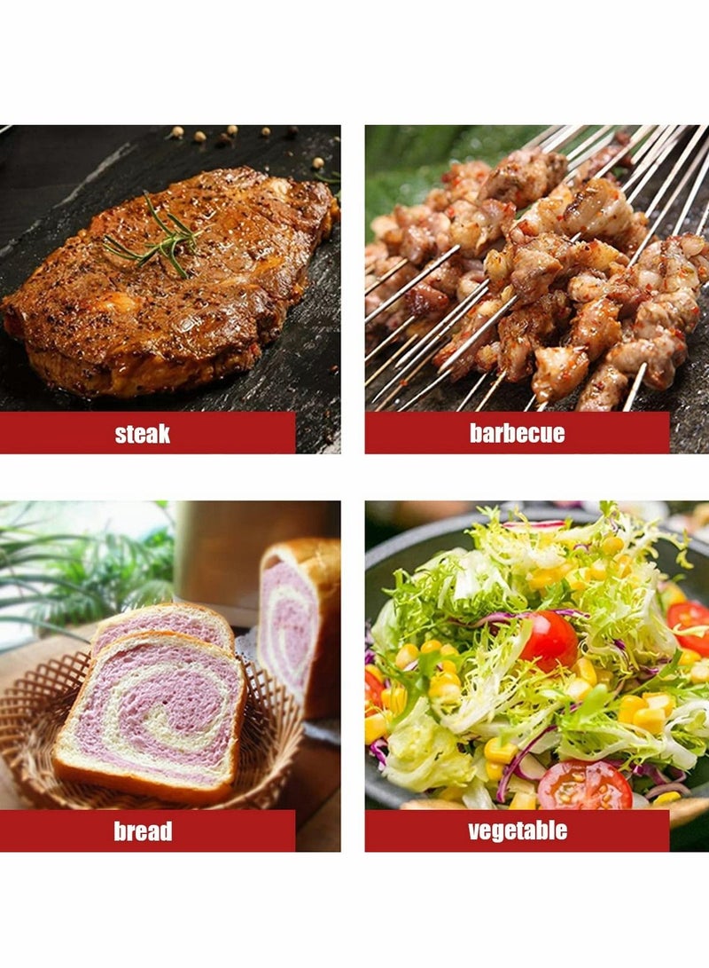 واي آند دي Kitchen Tongs Plastic,Barbecue Long 2 in 1 Non-Stick Non Slip Egg Steak Spatula Heat Resistant Safe Durable Cooking for Food Grip and Flip (Red,Black) Pcs - Image 3