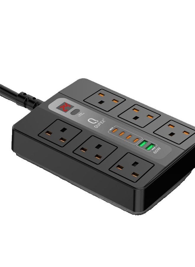 QUFEX Electrical Power Strip Qufex 3000 Watts Black 3m  - Image 3