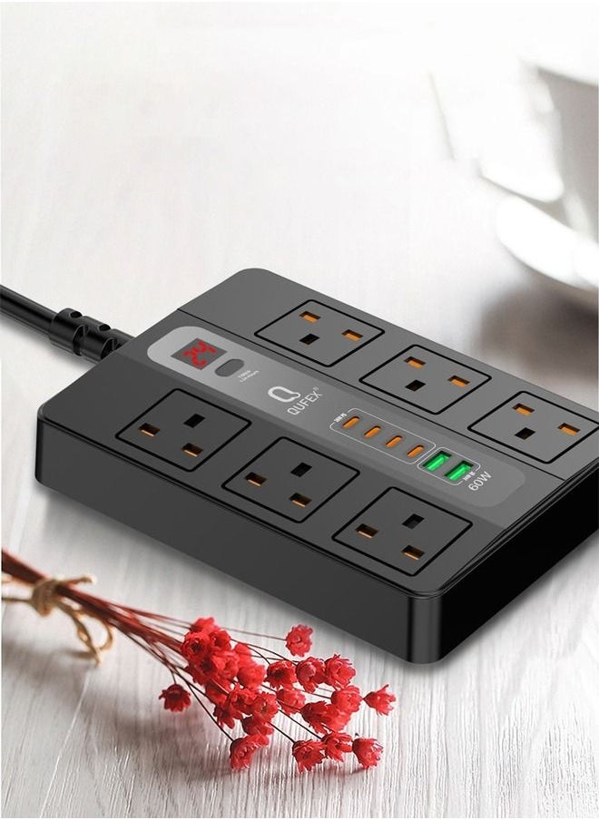 QUFEX Electrical Power Strip Qufex 3000 Watts Black 3m  - Image 5