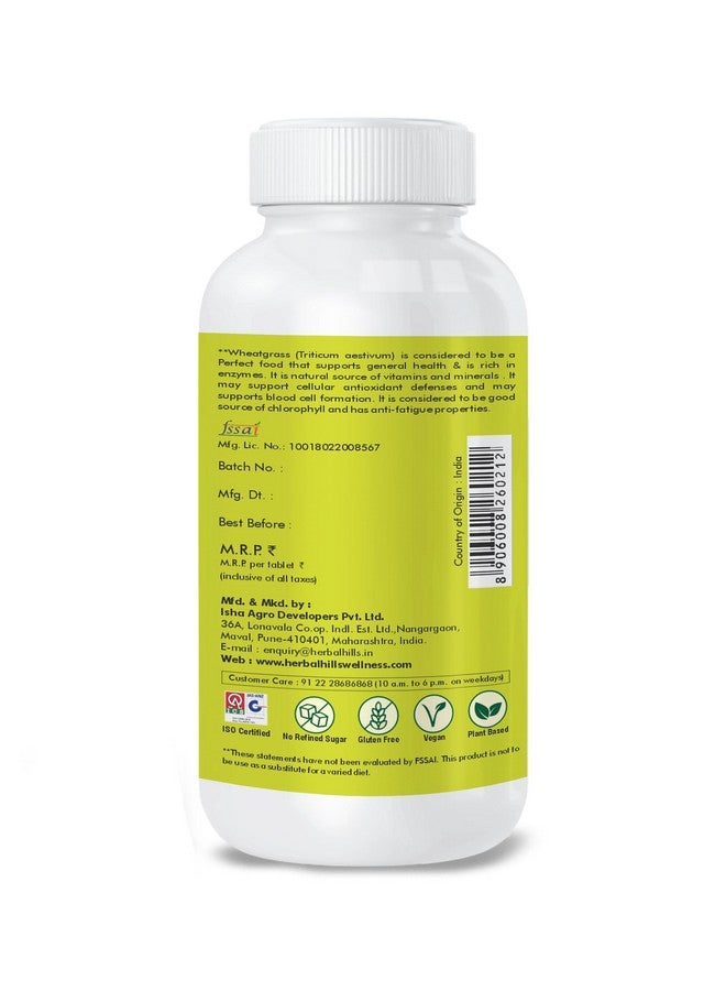 HERBAL HILLS أقراص عشب القمح من هيربال هيلز (120 حبة عبوة واحدة) - Image 4