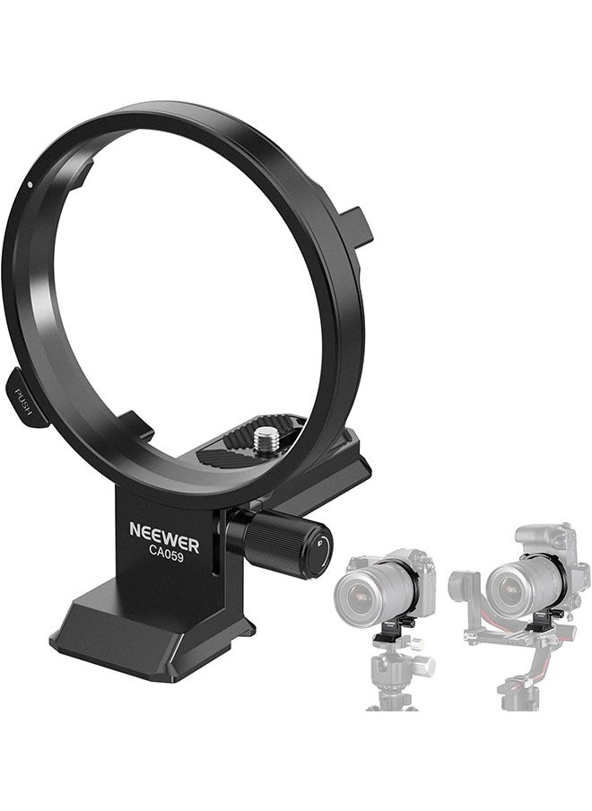 NEEWER Rotatable Collar Mount Plate for Fujifilm GFX100 II 100S 50S II, Fast Horizontal to Vertical Camera Tripod Lens Mount Ring Compatible with DJI RS 3/2 & Arca Quick Release System, CA059