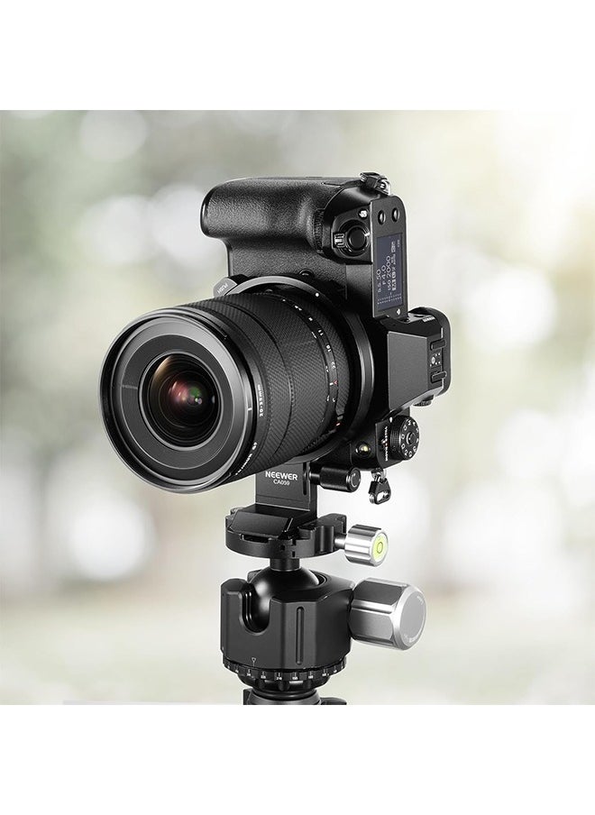 NEEWER Rotatable Collar Mount Plate for Fujifilm GFX100 II 100S 50S II, Fast Horizontal to Vertical Camera Tripod Lens Mount Ring Compatible with DJI RS 3/2 & Arca Quick Release System, CA059