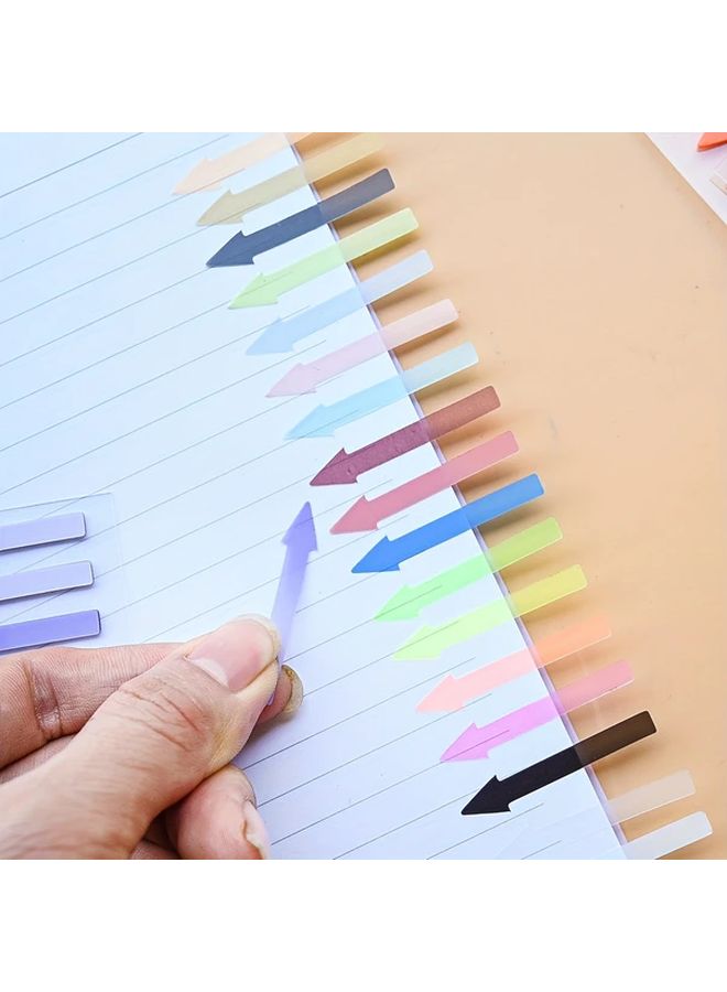 2400 Sheets Transparency Arrow Index Tabs Colorful Sticky Notes for Students Organization - Image 5