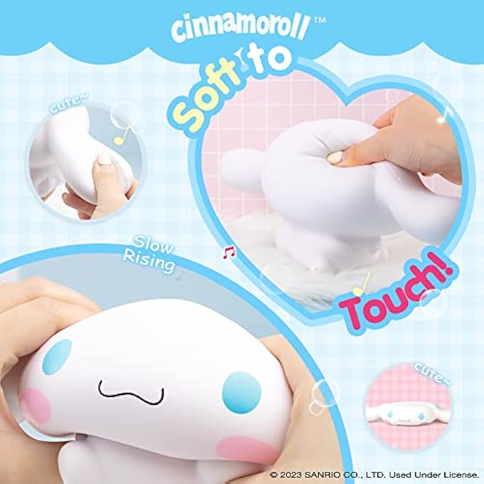 Hamee Sanrio Hello Kitty and Friends Cinnamoroll Jumbo Squishy Toy Slow Rising Cute SquiSHU Sweet Cotton Candy Scented Birthday Gift Bags, Party Favors, Gift Basket Filler, Stress Relief - Image 4