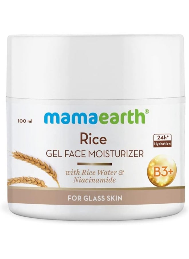 Mamaearth - Rice Gel Face Moisturizer With Rice Water And Niacinamide For Glass Skin 100 Ml - Image 1