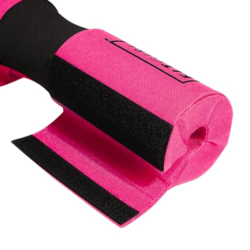 FITGIRL - Squat Pad and Hip Thrust Pad for Leg Day, Barbell Pad Stays in Place Secure, Thick Cushion for Comfortable Squats Lunges Glute Bridges, Works with Olympic Bar & Smith Machine (Pink) - Image 3