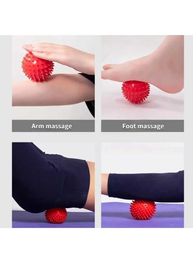 Spiky Massage Balls for relieving muscle pain and plantar fasciitis - Pressure balls for physiotherapy and deep tissue massage of the back, feet and body - Available in multiple colors (7 cm) - Image 5