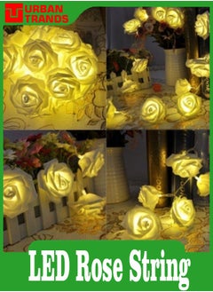 URBANTRANDS LED Rose String Light With Clear Cable And Battery Box  - Image 1