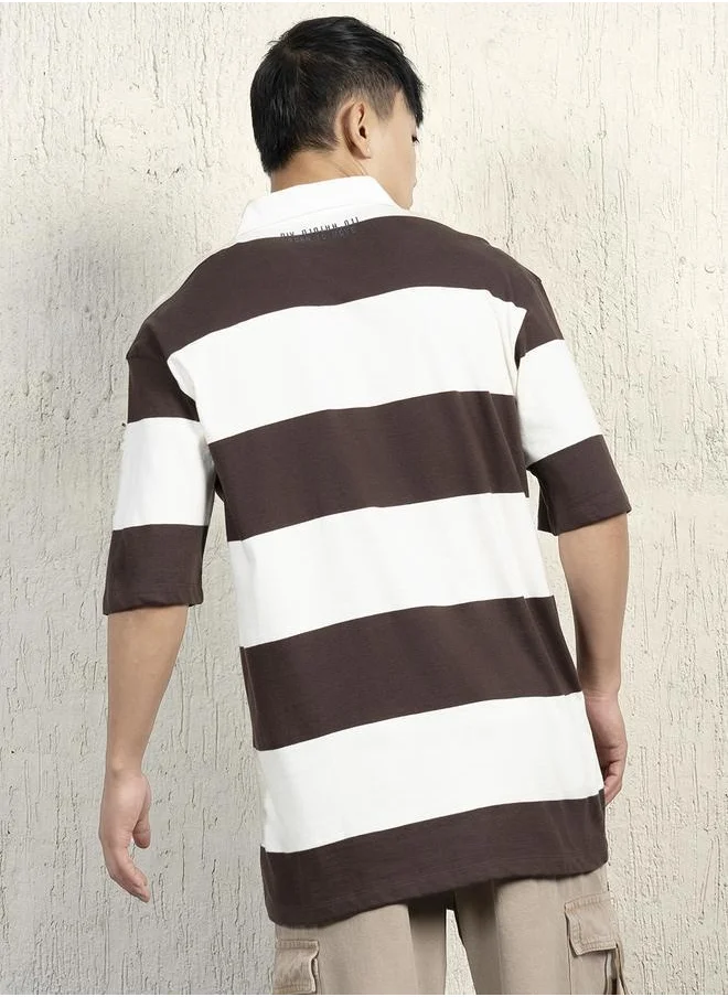 هوبرهولمي Brown T-shirt for Men, Casual Everyday Essential