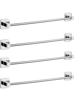 Tema Bathroom Square Long Towel Holder 40 cm (71706) Pack of 4 