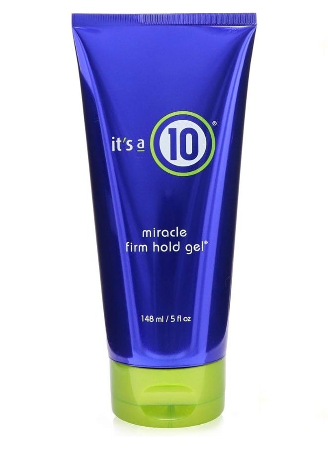 It's a 10 Miracle Firm Hold Gel, Soft hold hair gel, Natural-looking hold, Emollient-rich styling product, Flexible hair styling option 5 oz  - Image 1