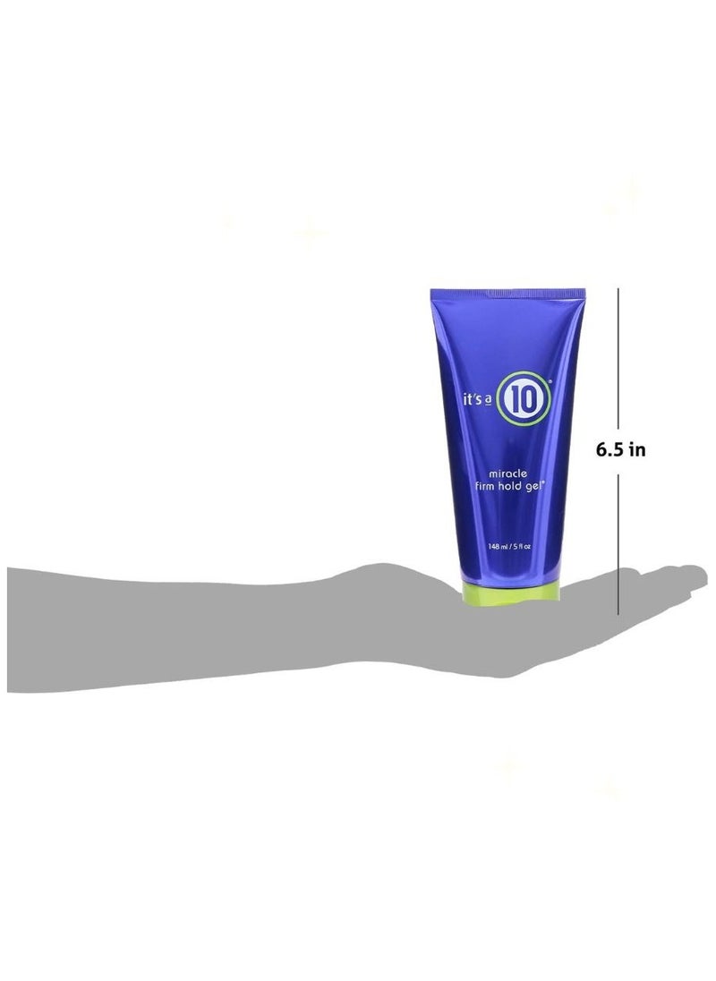 It's a 10 Miracle Firm Hold Gel, Soft hold hair gel, Natural-looking hold, Emollient-rich styling product, Flexible hair styling option 5 oz  - Image 3