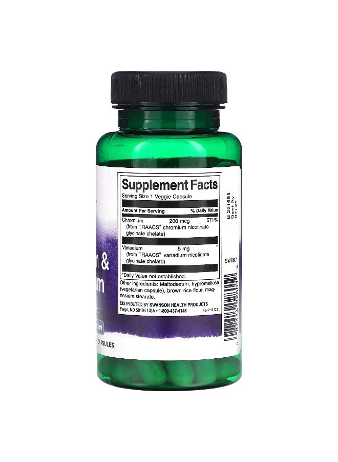 SWANSON سوانسون، ألباين فاندوم وكروم، 60 كبسولة نباتية - Image 2