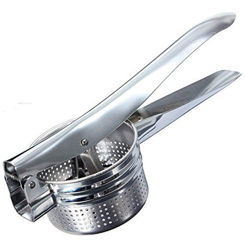KITCHEN CLUE KITCHEN CLUE Stainless Steel Instant Hand Squeezer Heavy Duty I Fruits Juicer Hand Press I Pack of 1 Pcs Silver I Manual PotatoFoodVegetable Masher and Juicer Squeezer  - Image 1