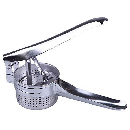 KITCHEN CLUE KITCHEN CLUE Stainless Steel Instant Hand Squeezer Heavy Duty I Fruits Juicer Hand Press I Pack of 1 Pcs Silver I Manual PotatoFoodVegetable Masher and Juicer Squeezer  - Image 5