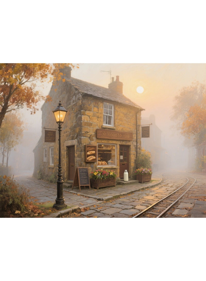 1000 pieces of street themed puzzle and puzzle toys for both adults and children at dusk - Image 1