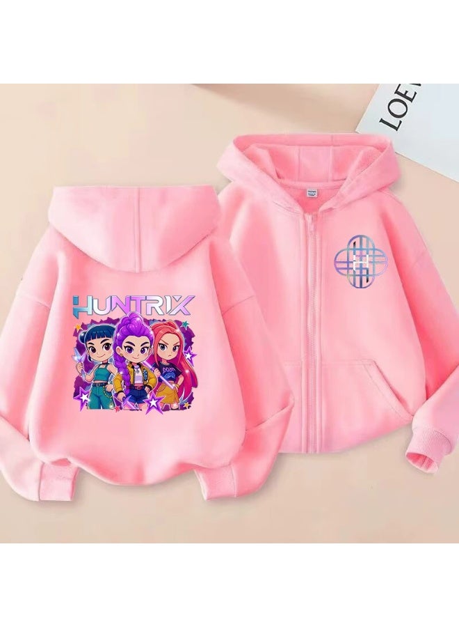 general سويت شيرت هودي مزخرف بأسلوب كيبوب الكوري للأولاد والبنات بزي مريح لفصل الخريف والشتاء - Image 1