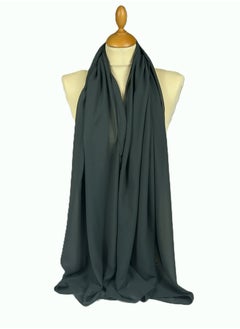Perfectory PERFECTORY Women Lightweight Solid Chiffon Hijab Shawl Soft Premium Abaya Shawl Wrap Scarves, Long Bridal Hijab Scarf- Turquoise  - Image 1
