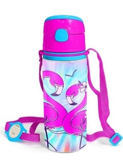 CORAL HIGH Flamingo Printed Nutrition School Bag Pen Holder + Water Bottle  - Image 2