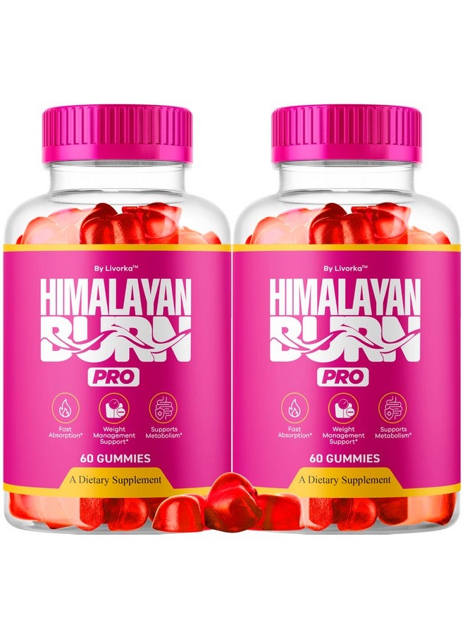 LIVORKA (2 Pack) Himalayan Burn Pro Gummies - Official HimalayanBurn Pro Gummys All Natural Premium Support Overral Health & Wellness, Himalayan Burn Pro Pink Salt Advanced Formula, 120 Gummies for 2 Months - Image 1