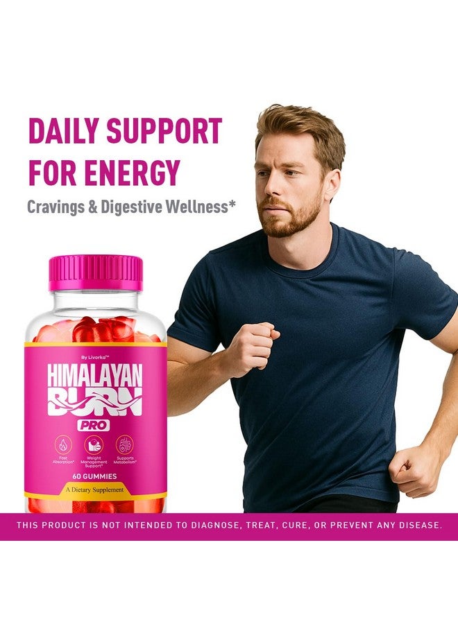 LIVORKA (2 Pack) Himalayan Burn Pro Gummies - Official HimalayanBurn Pro Gummys All Natural Premium Support Overral Health & Wellness, Himalayan Burn Pro Pink Salt Advanced Formula, 120 Gummies for 2 Months - Image 3
