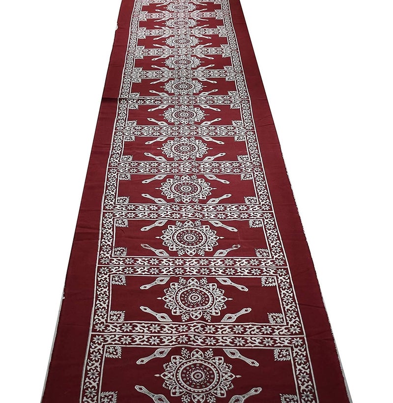 Hesch 9 Long Printed Cotton Dastarkhan for Food Muslim Floral and Traditional Design Printed Cotton Dastarkhan for Food Muslim 22 Seater - Image 1