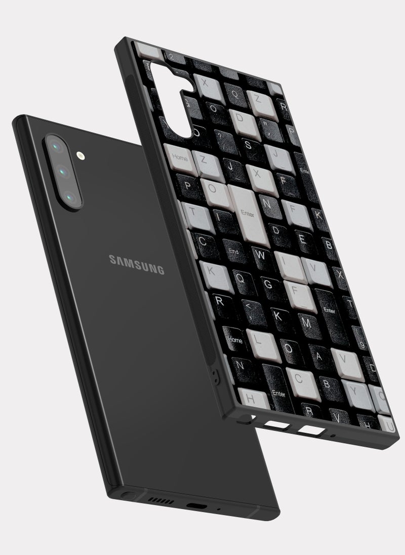PXLAAT - Samsung Galaxy Note 10 case cover Keyboard Pattern - Image 1