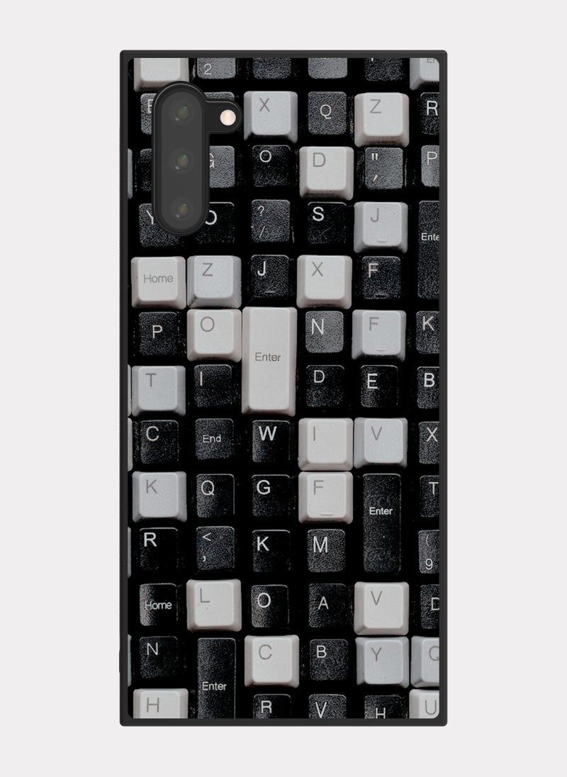 PXLAAT - Samsung Galaxy Note 10 case cover Keyboard Pattern - Image 1