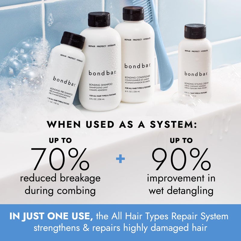 Bondbar Conditioner for Damaged Hair, Repairs, Protects, Strengthens & Hydrates All Hair Types & Textures, Vegan, Cruelty-Free, 8 Fl. Oz. - Image 5