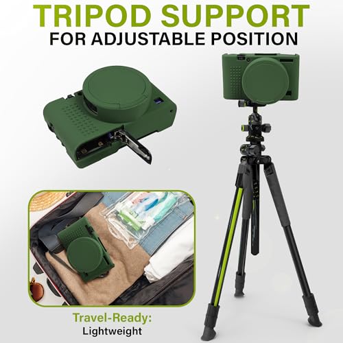 STSEETOP Silicone Case for Sony RX100 VII Camera, Soft Protective Cover with Anti-Slip Grip and Lens Protection for DSC-RX100 VII Digital Camera, Scratch Resistant (Green) - Image 5