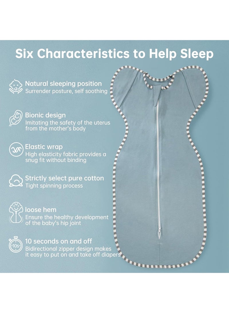 Baby Swaddle Wrap, Baby Sleep Sack, Baby Sleeping Bag With Arms, Newborn Swaddle Blanket Wrap For Infant Baby Gift Improves Sleep - Image 2