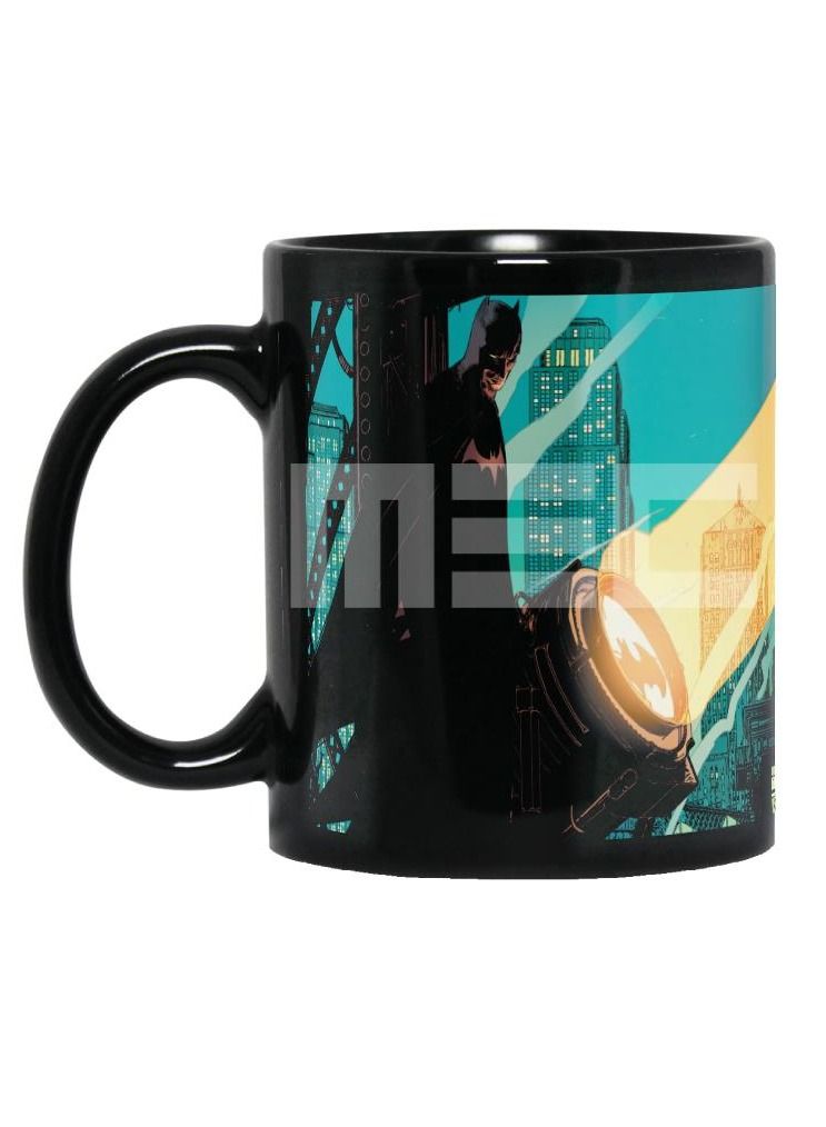 إم إي سي كوب مدينة أرخم قهوة مطبوع عليه غلاف كامل باتمان ، 11 أونصة ، أسود - Image 1