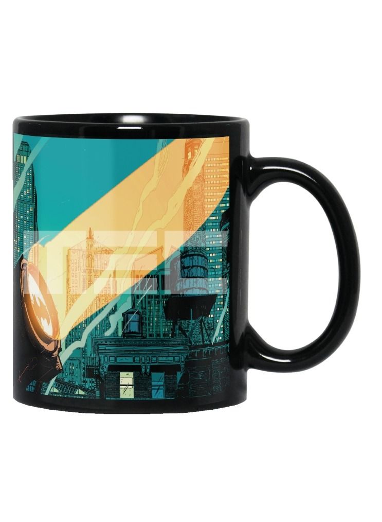 إم إي سي كوب مدينة أرخم قهوة مطبوع عليه غلاف كامل باتمان ، 11 أونصة ، أسود - Image 2