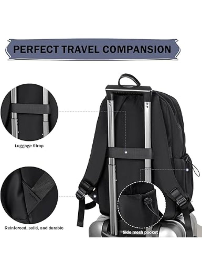 Travel Backpacks for Students and Travelers: Business Laptop Bag Fits up to 15.6", Men and Women Backpack with USB Charging Port, Waterproof, Large Capacity - Image 4