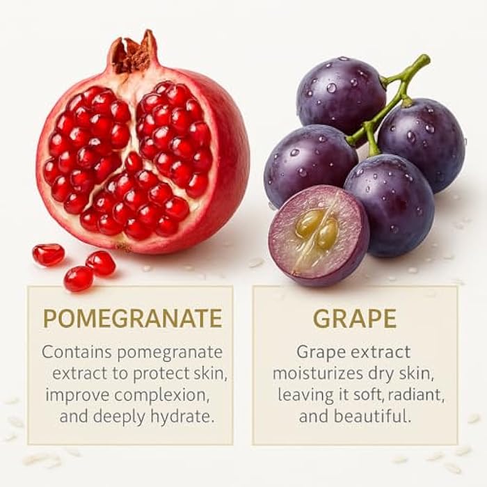 SKK Skin Care Set, 6 Piece Skin Care Set,Skin Care Gift Set for Women, Facial Care Set Includes Cleanser, Eye Cream, Facial Essence, Moisturizing Lotion, Face Cream, Toner. (Rice) - Image 4