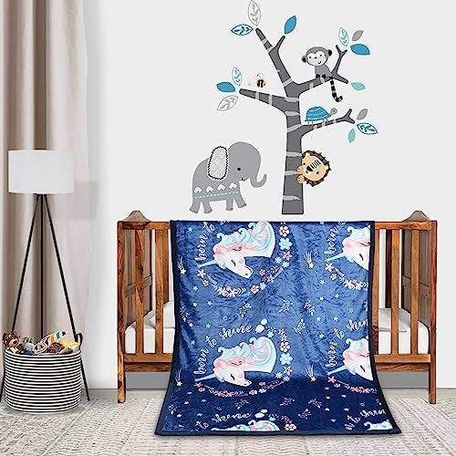 Florida All Season AC Baby Blanket Swaddler Wrapper Flannel Soft and Comfortable for 0-6 Years Babies with Adorable Prints and Designs - Image 1