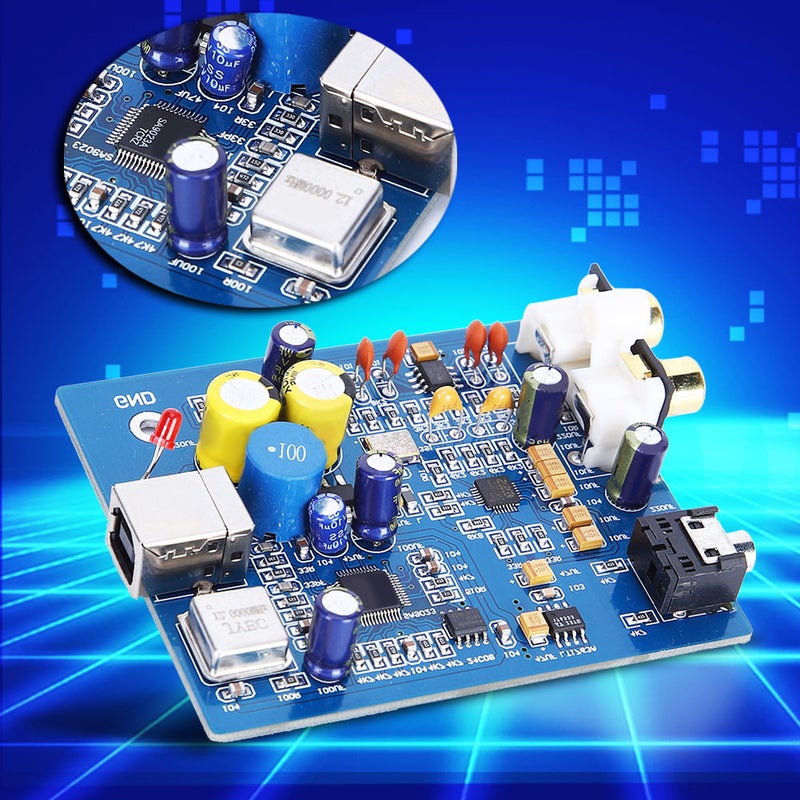 وحدة مكبر الصوت لوحة الفك تشفيرًAccessory صوتي 24 بت معدل أخذ العينات 96 كيلو هرتز USB SA9023 - Image 2