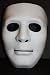 Mask Full Face Plastic Plain Costume Party Dance Crew for Hip Hop DanceOpera White - Image 2
