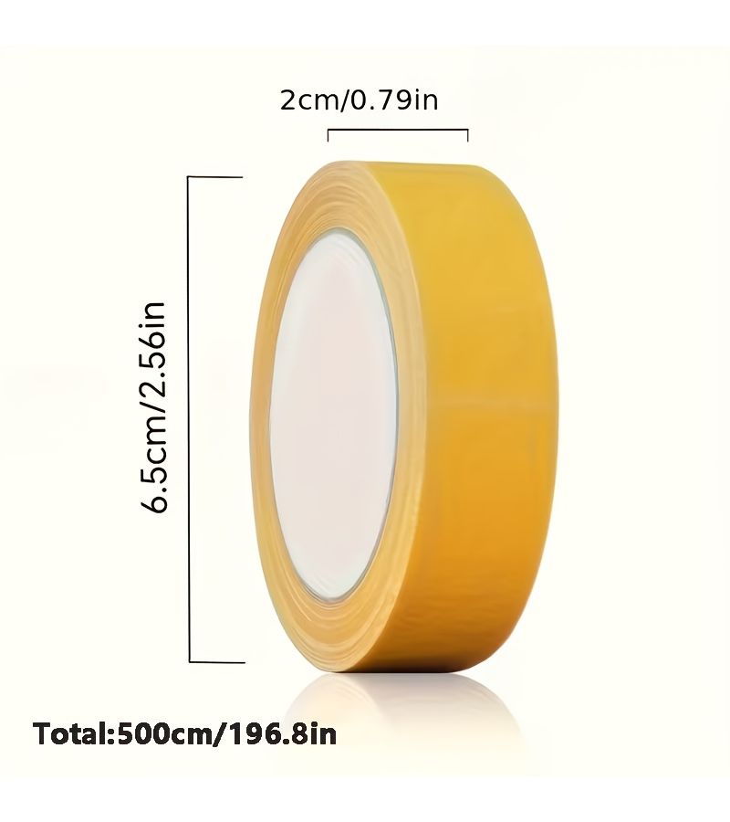 4 Rolls 196.85 Inch Self Adhesive No Sew Garment Edge Tape Invisible Fabric Repair Tape Removable Pants Masking Tape - Image 4