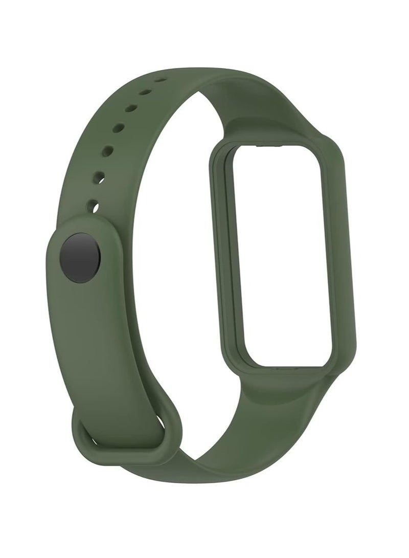 سوار رياضي متوافق مع جهاز تتبع اللياقة البدنية Amazfit Band 7 حزام بديل من السيليكون الناعم لسوار Amazfit Band7 - Image 2