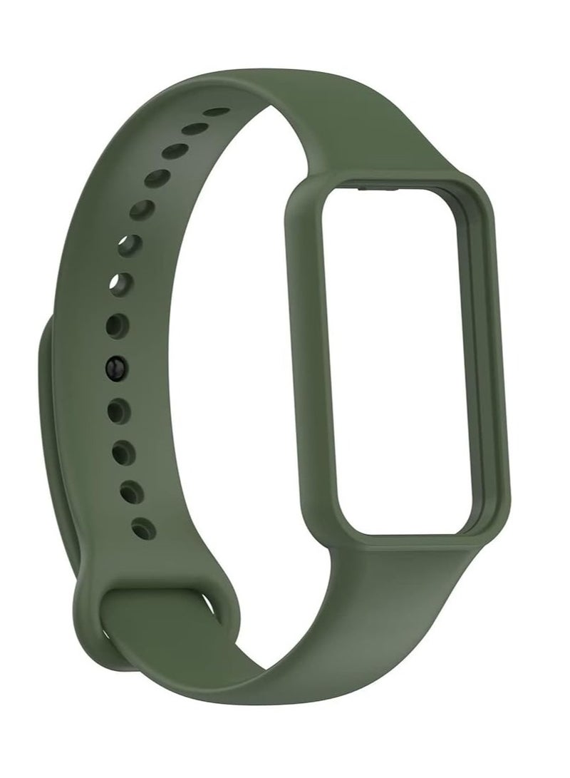 سوار رياضي متوافق مع جهاز تتبع اللياقة البدنية Amazfit Band 7 حزام بديل من السيليكون الناعم لسوار Amazfit Band7 - Image 3