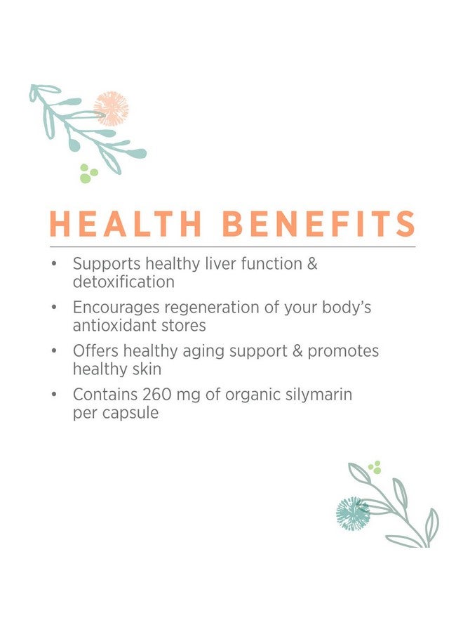 Pure Synergy مستخلص حليب الشوك سوبر بيور ; 60 كبسولة ; عضوي من وزارة الزراعة الأمريكية ; غير معدل وراثيًا ; نباتي ; مع 260 ملغ من السليمارين العضوي لوظيفة كبد صحية - Image 5