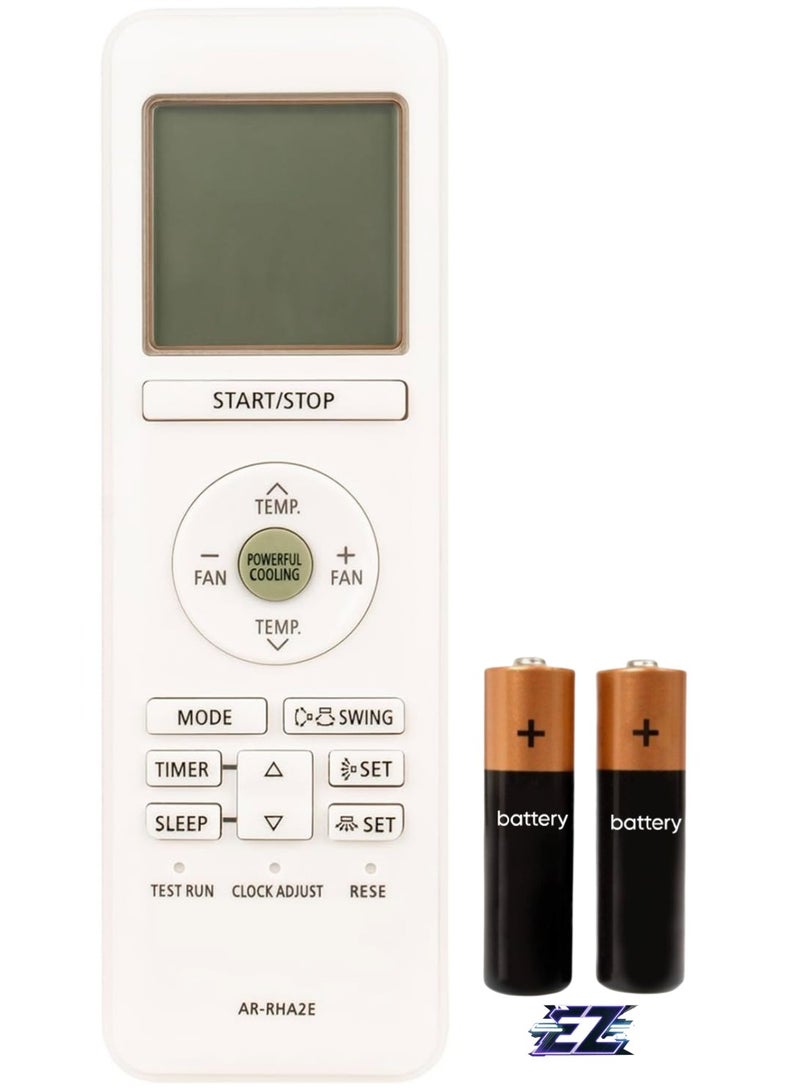 ELTRAZONE Replacement Remote Control for Air Conditioner AR-RHA2E Works Air Conditioner AR-RAH1U AR-RAH1E with battery - Image 1