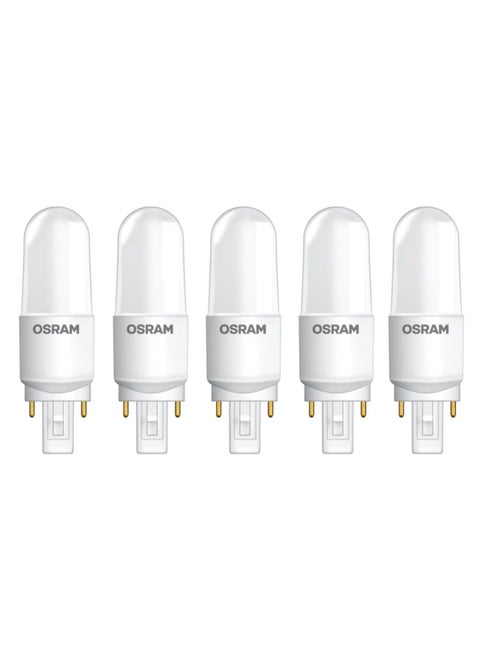 Osram G24D LED Bulb Value Stick 10W 4000k Cool White - 2 Pin base plugin - Pack of 5
