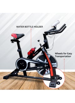 PowerMax Fitness BS-130 Home Use Group Bike/Spin, LCD Display, Friction Braking System, 8KG Flywheel weight, Max User Weight 130KG  - Image 5