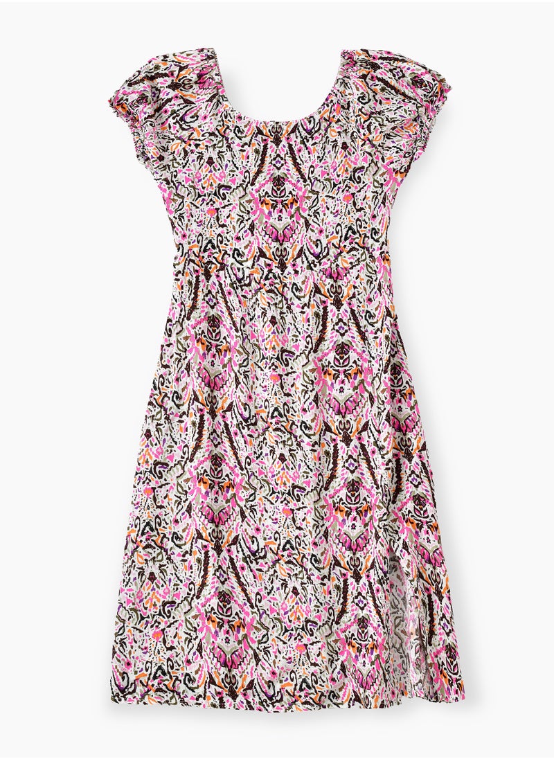 Jelliene Tween Twirls: Girls' Breezy Crepe Dress Summer Style & Endless Fun  - Image 2
