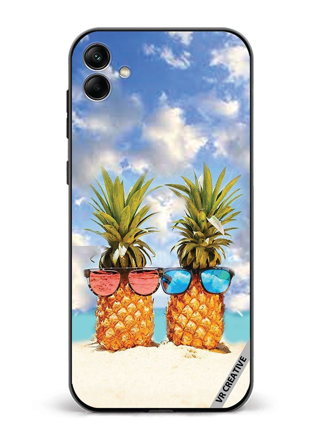 VR CREATIVE Protective Case Cover For Samsung Galaxy A04 Pineapple Design Multicolour - Image 1
