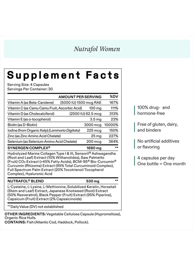 Women's Hair Growth Supplements, Ages 18-44, Clinically Proven for Visibly Thicker and Stronger Hair, Dermatologist Recommended - 2 month supply, Pack of 2